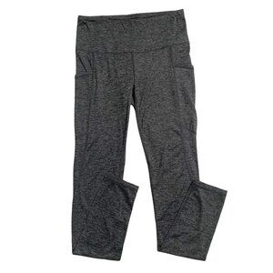 Reebok Gray Heathered Gray Side Pocket Leggings